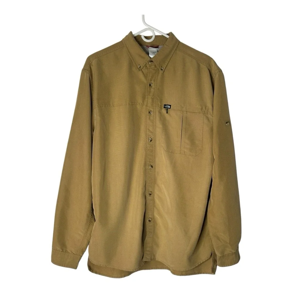 The North Face Syncline Shirt Roll Up Long Sleeve Button Up Mens Size Medium